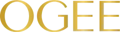 Text logo of "OGEE" in elegant, gold lettering.