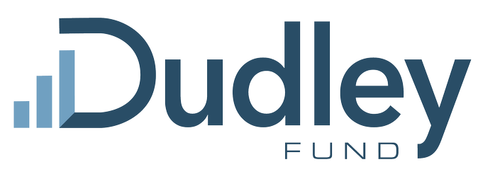 Logo of Dudley Fund featuring text and upward bar chart elements.