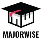 Logo of MajorWise featuring a graduation cap and a stylized box.
