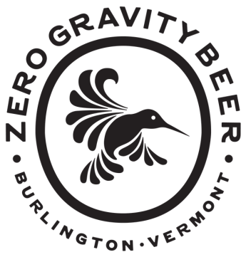 Logo of Zero Gravity Beer from Burlington, Vermont, featuring a stylized bird design.