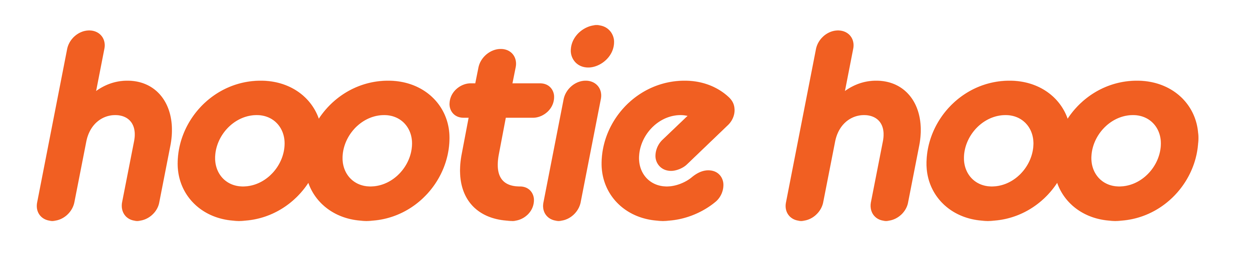 Text graphic in orange reading "hootie hoo."