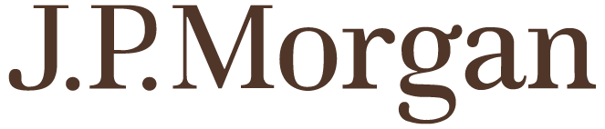 Logo of J.P. Morgan, a leading global financial services firm.