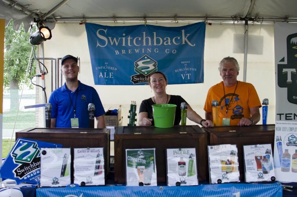 Switchback tent at the Vermont Brewers Festival in 2017
