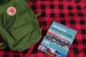 backpack and experience burlington